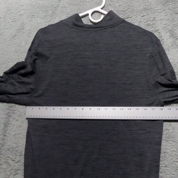 Spyder Active 1/4 Zip Base layer Pullover Dark Gray Men's Size Large SPM834A - Picture 6 of 10